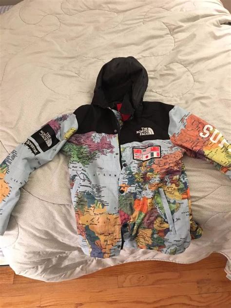 supreme north face map jacket replica|supreme north face bandana jacket.